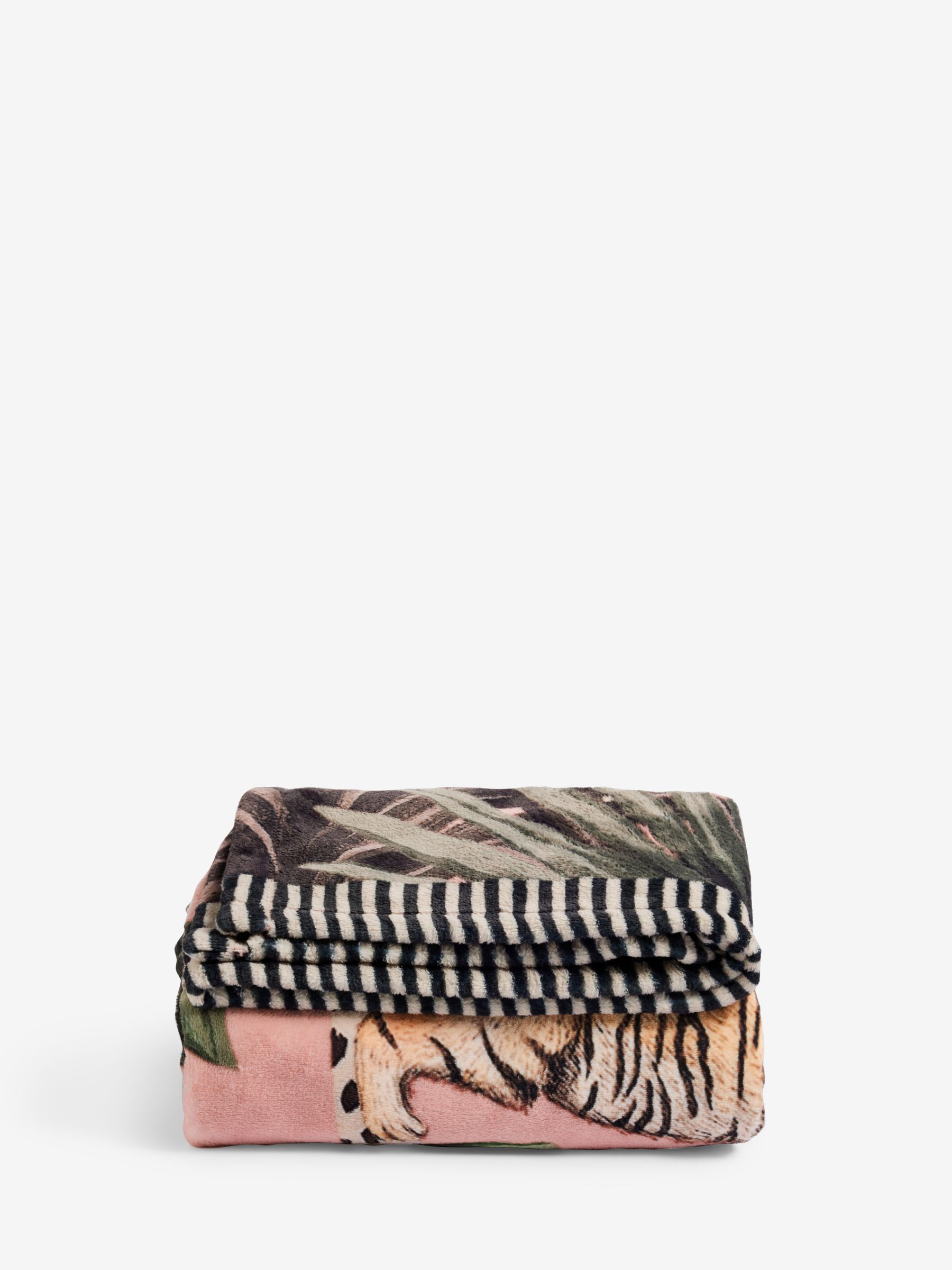 Tiger Plush Fleece Throw