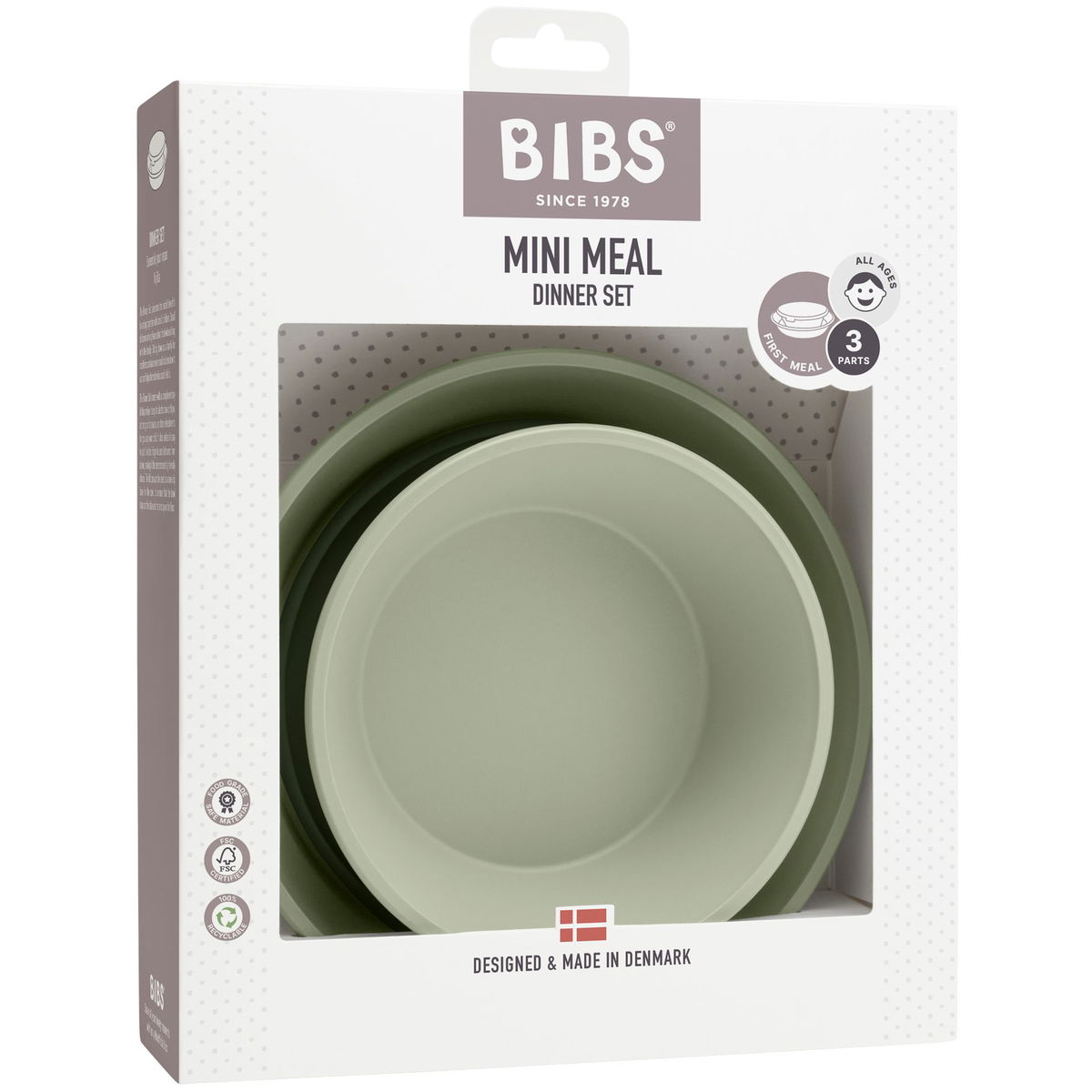 BIBSBIBS   Dinner Teller Set sage