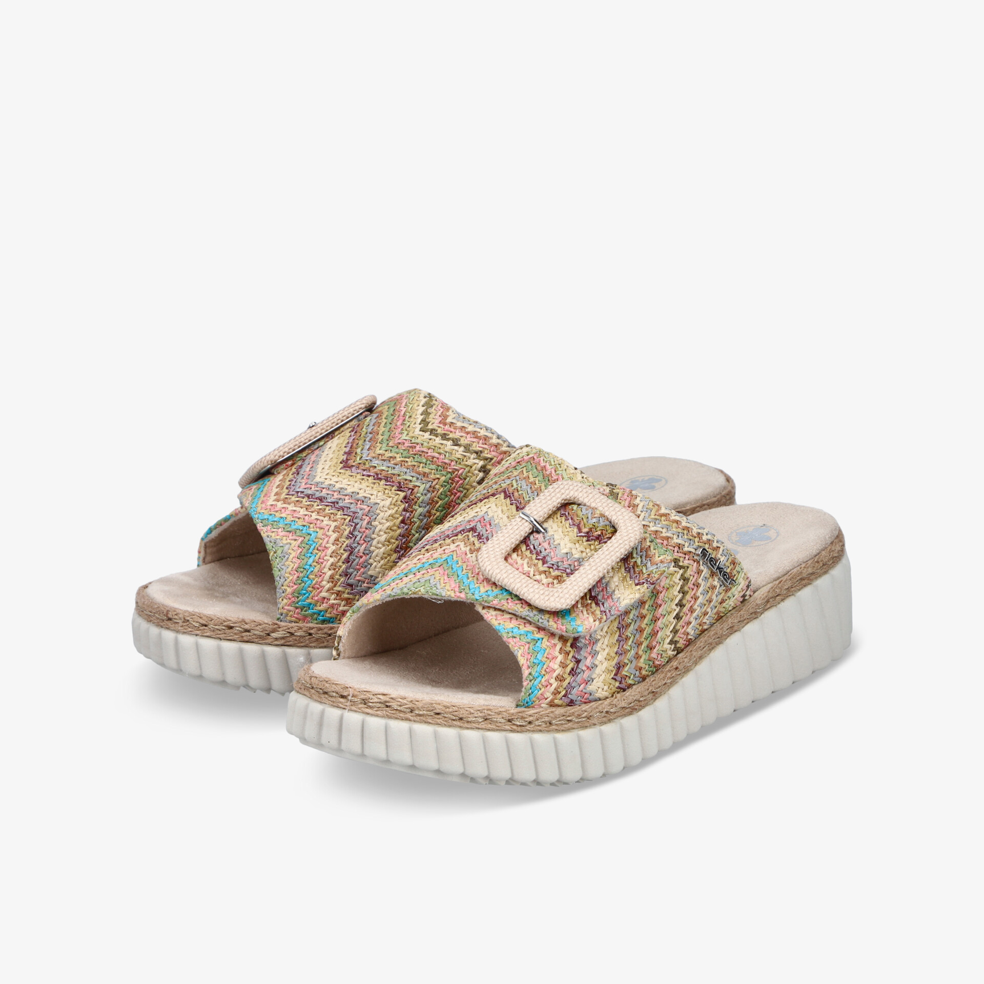 rieker Damen Pantoletten beige