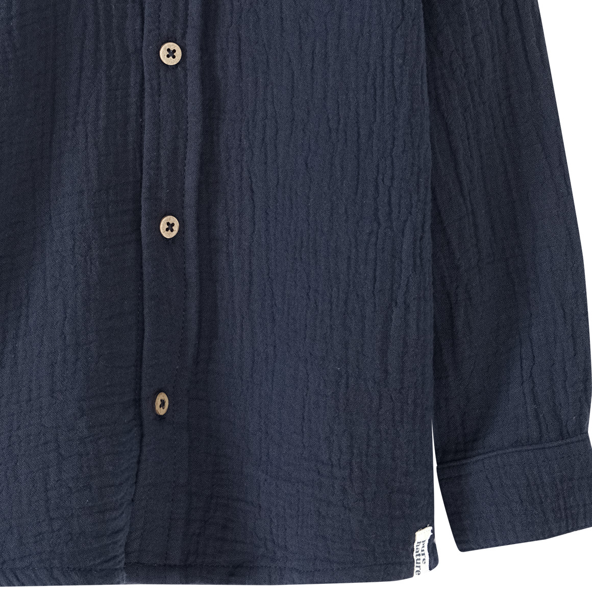 Topolino Pure Collection Jungen Musselin-Hemd mit Kentkragen dunkelblau