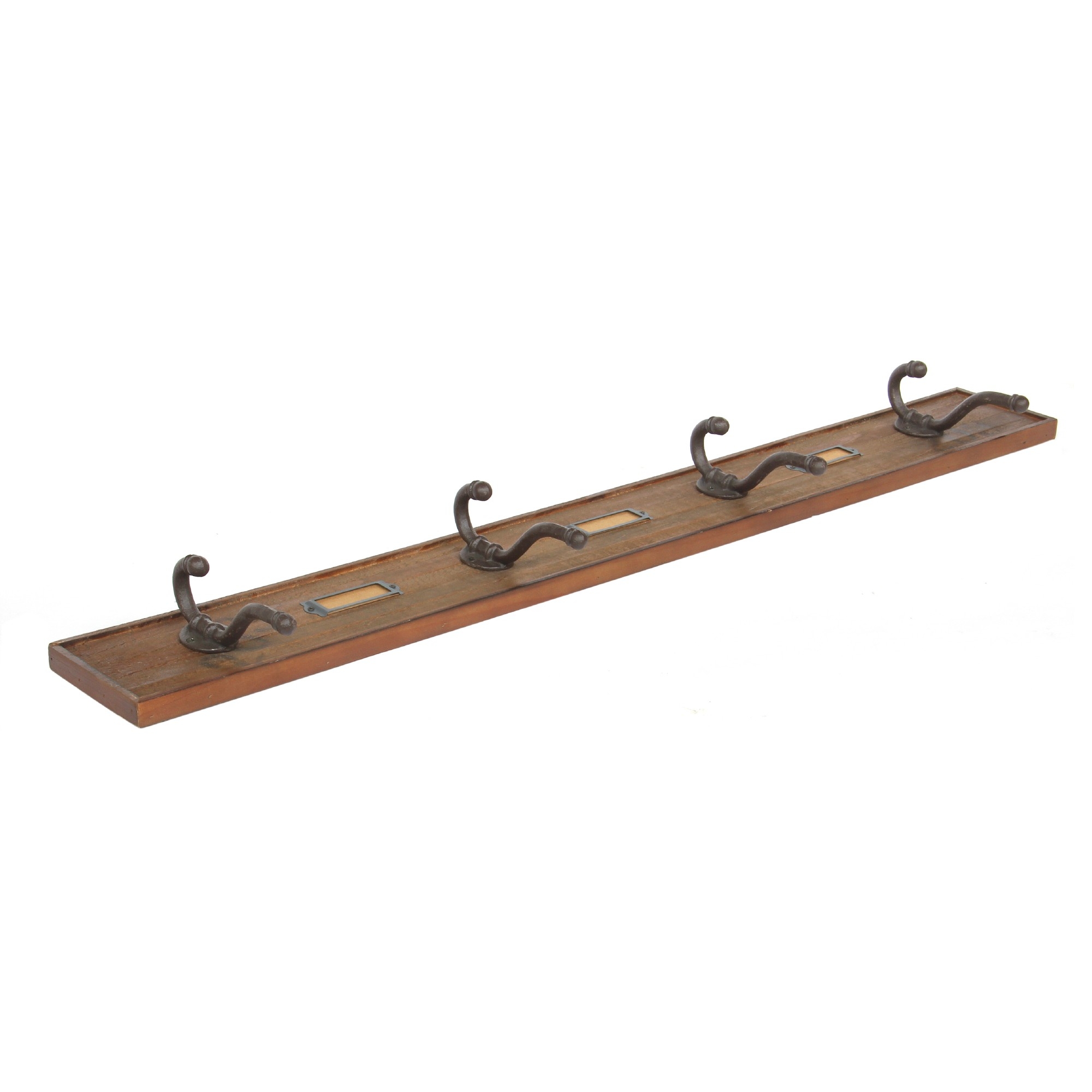 4er Hakenleiste, natur, T 2cm, B 97cm, H 12cm von fischer's lagerhaus