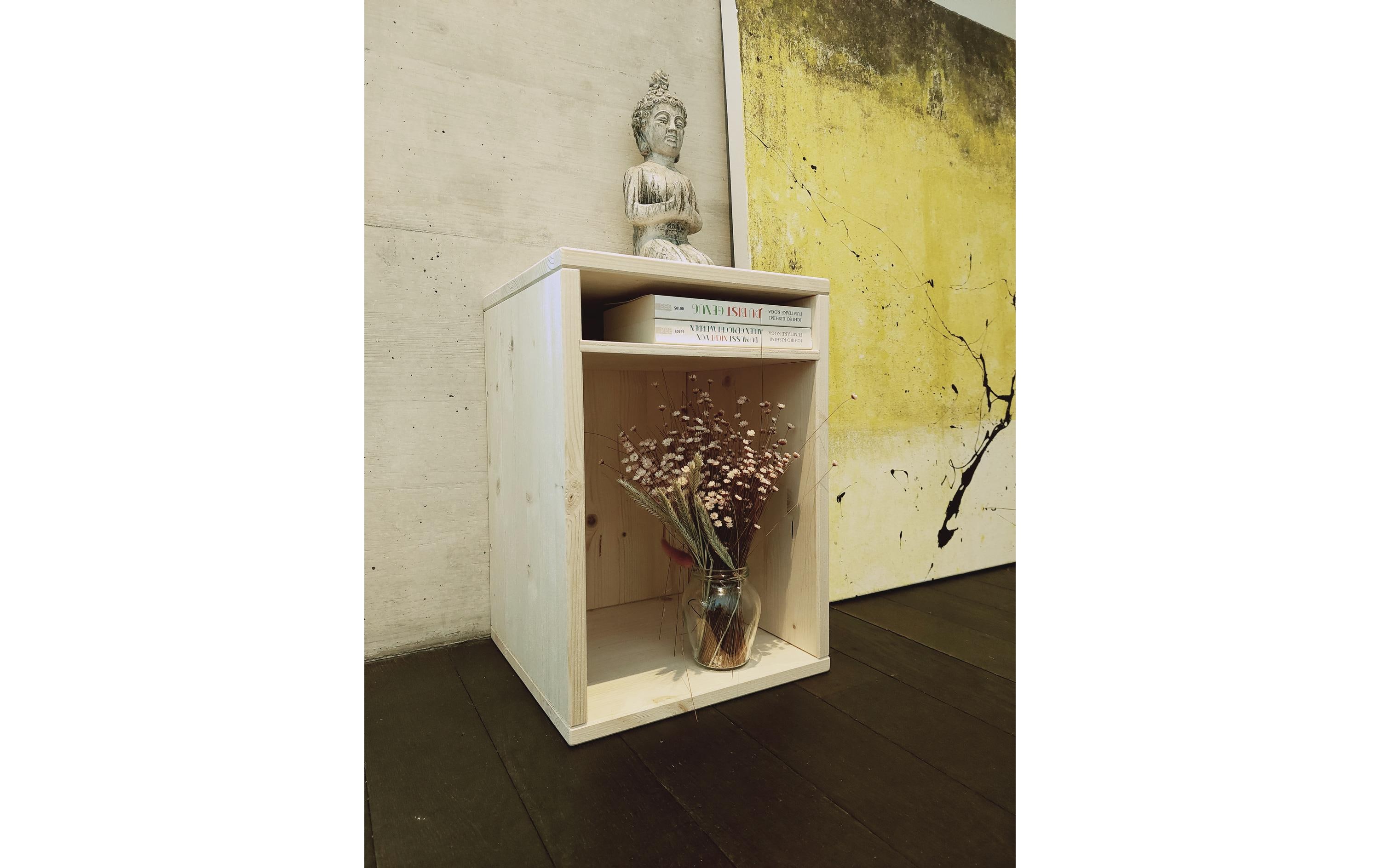 Hocker Sitz- und Aufbewahrungshocker NatureHocker mit Ablage für Schule und Kindergarten – perfekt für Churermodell