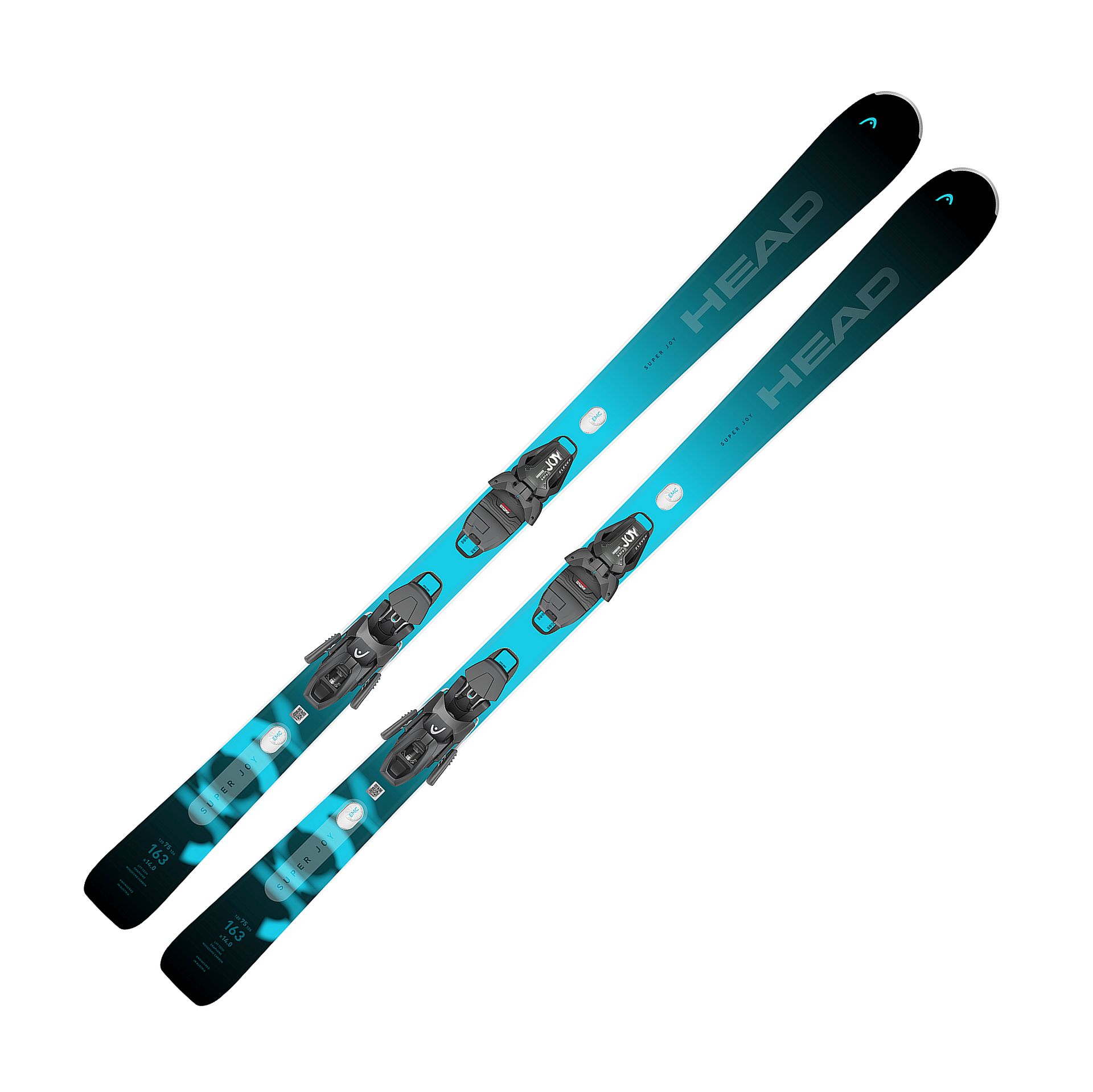 Head e-super Joy Damen Ski incl. Bindung 2024/25 - 143 Head JOY 11 Gripwalk black (DIN 3-11)