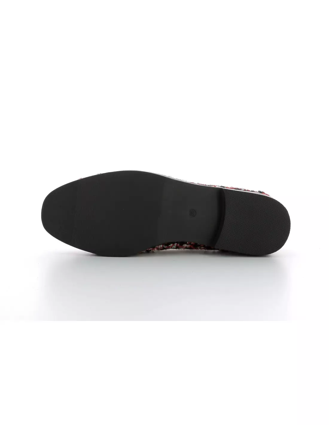 LA STRADA 2200127 - Mocassins & bateaux BLACK-REDCHANELFABRIC
