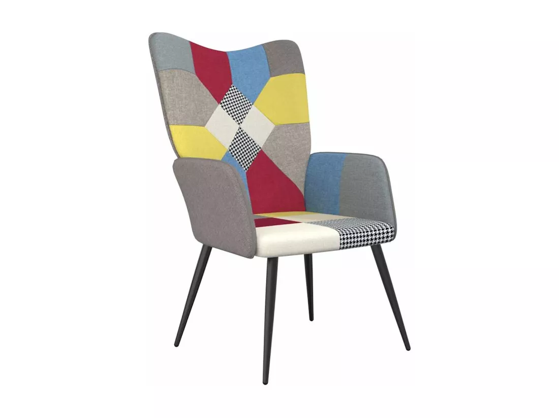 Chaise de relaxation Patchwork Tissu