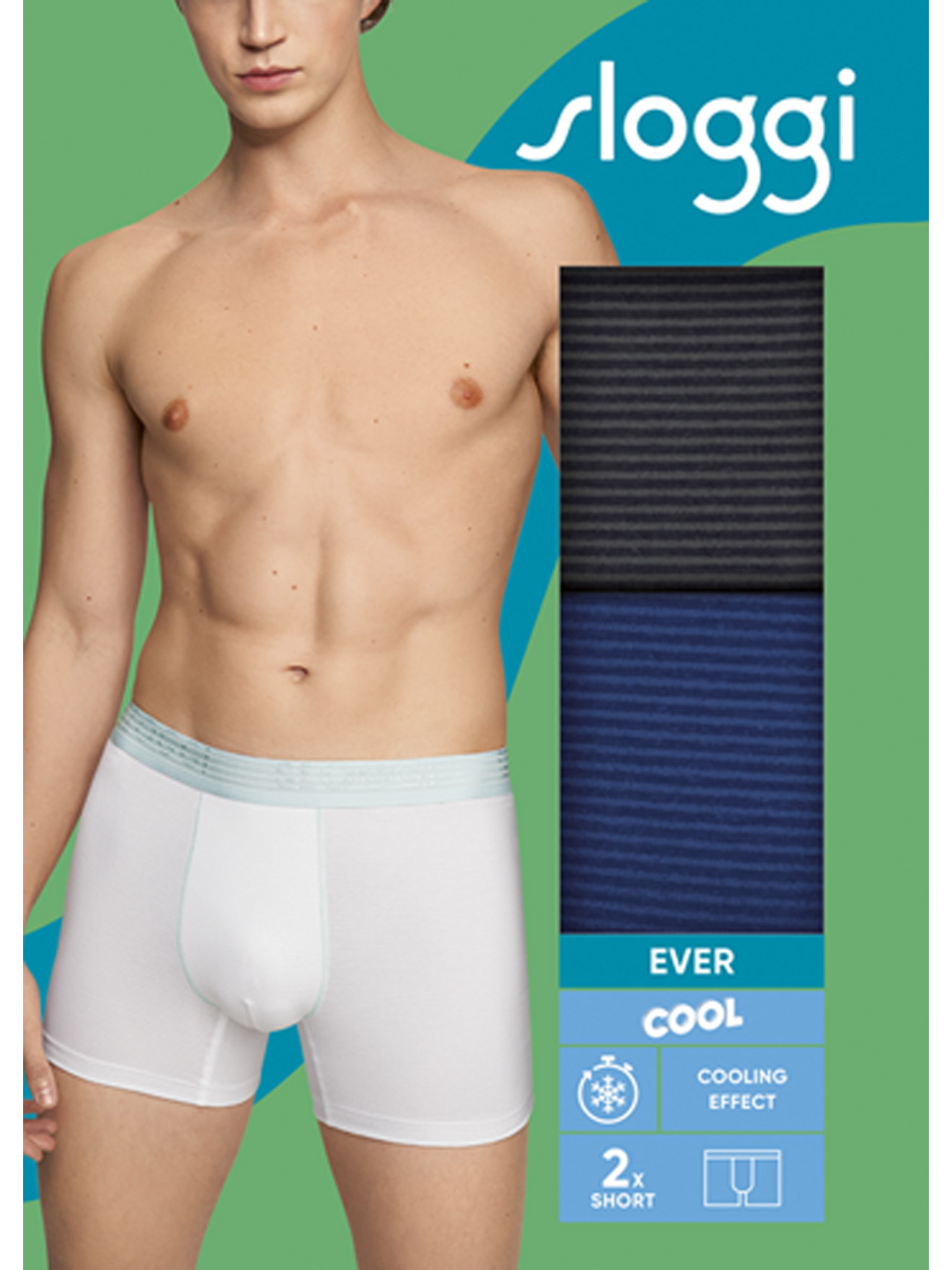 Lot de 2 boxers EVER Cool Short