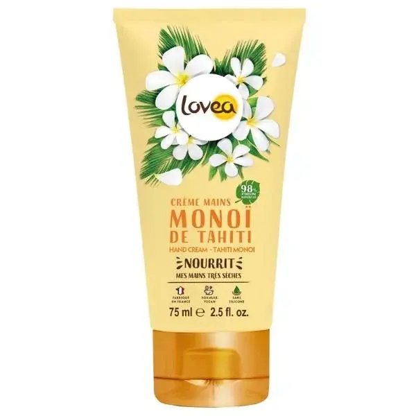 Lovea - Creme para as Mãos - Monoi do Taiti - Pele Muito Seca 75ml