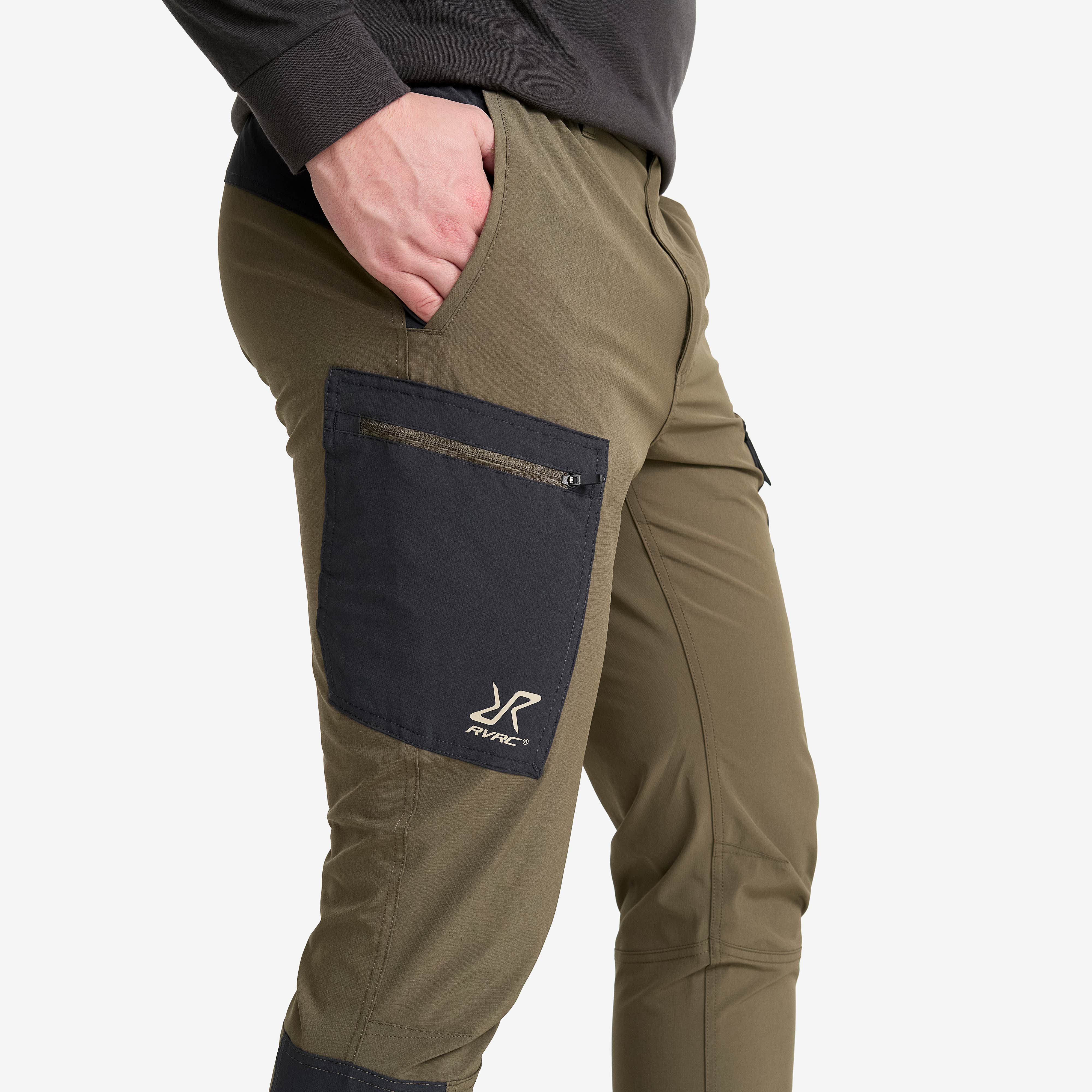 Verge Stretch Cargo Pants Herre Light Moss Gray/Anthracite