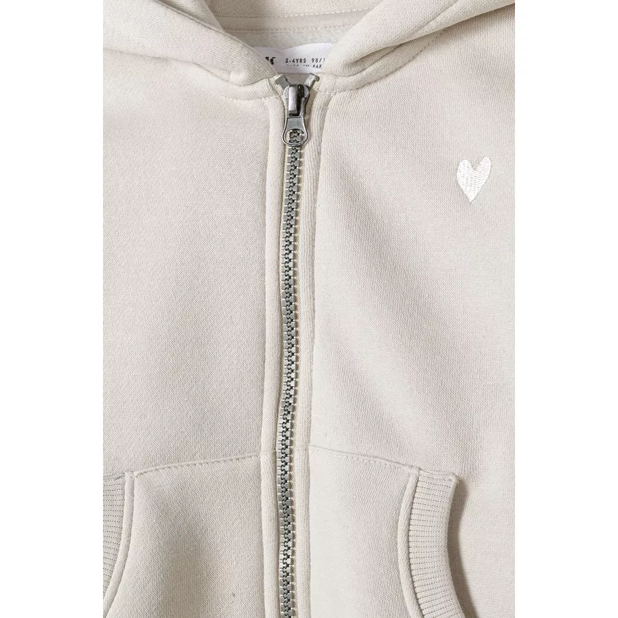 MINOTI Sweatjacke Steingrau