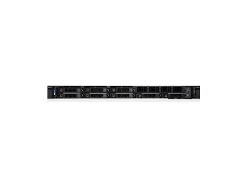 Dell PowerEdge R450 - Server - rack-monterbar 1U - 2-vejs - 1 x Xeon Silver 4310 / op til 3.3 GHz - RAM 16 GB - HDD 1.2 TB - Matrox G200 - Gigabit Ethernet - skærm: ingen - sort - med 3 års Basic Onsite