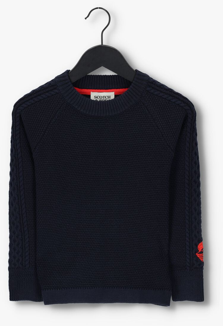 SCOTCH & SODA donkerblauwe scotch & soda trui 167732-22-fwbm-d60