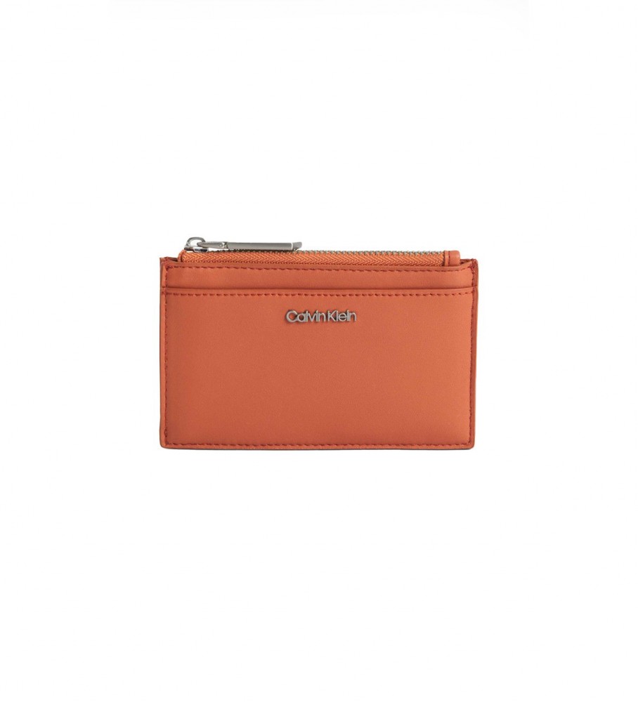 Porta-cartões Calvin Klein Must laranja