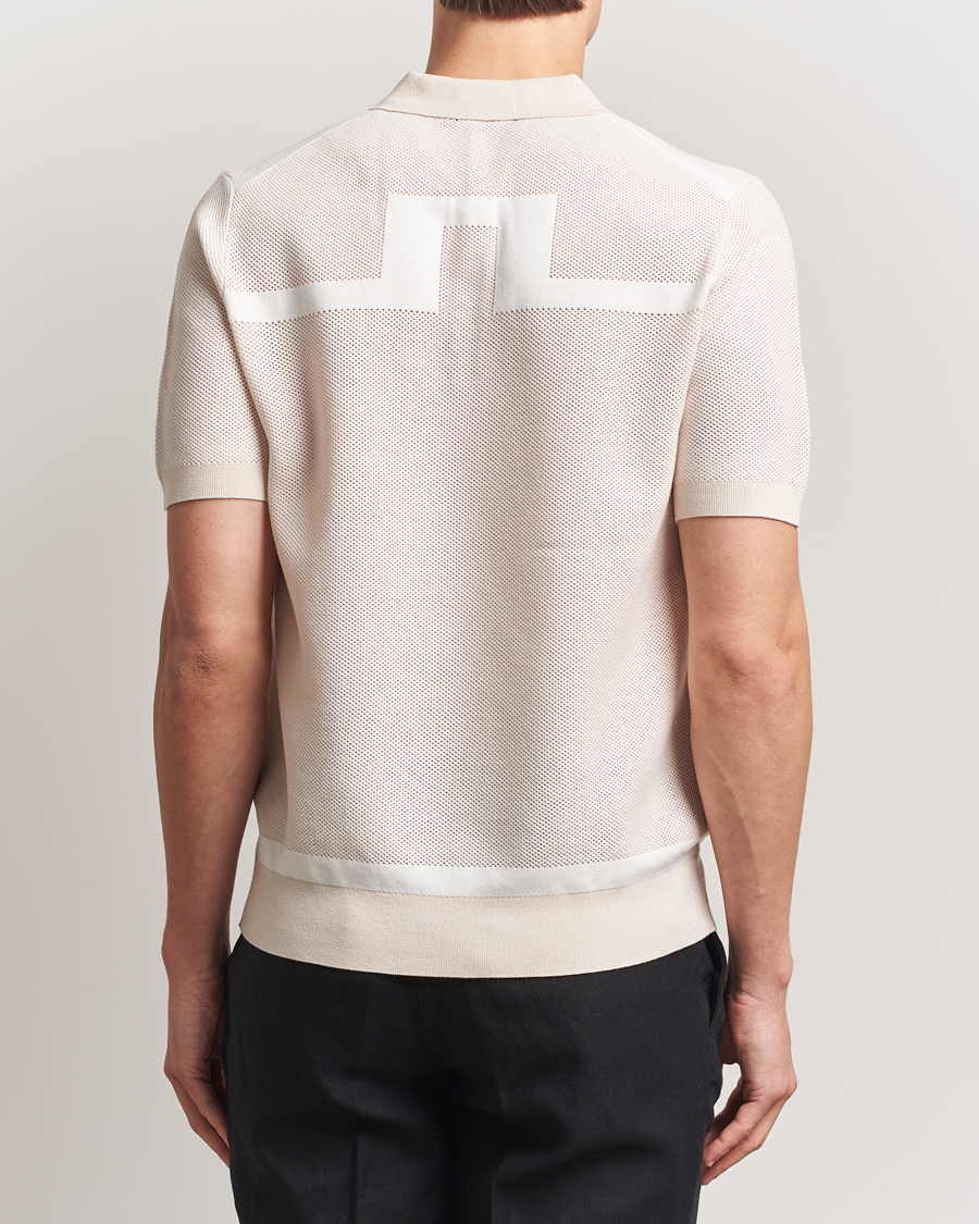 J.Lindeberg Reymond Structure Knit Polo Moonbeam
