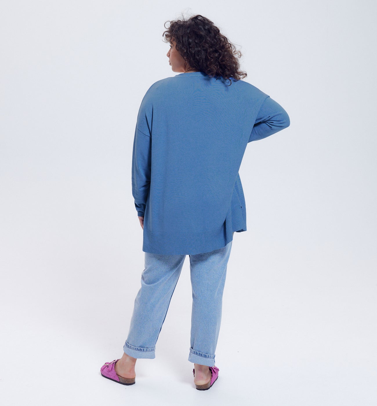 Gilet en maille fine Femme - Bleu