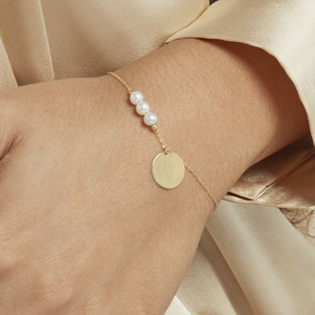 Bracelet Or Jaune Loreto Perles De Culture