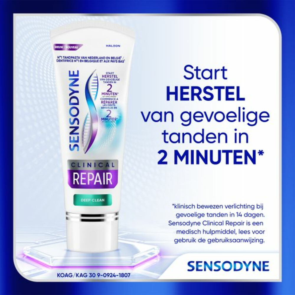 Sensodyne Tandpasta Clinical Repair Deep Clean75 ml