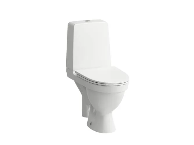 Laufen Kompas skruemonteret toilet med åben S-lås og åben skyllekant