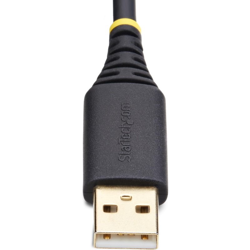 StarTech.com Câble USB vers Série de 30cm, Rétention COM, FTDI, Câble Adaptateur USB-A vers DB9 RS232, Vis/Écrous DB9 Interchangeables, Protection ESD, Windows/macOS/Linux
