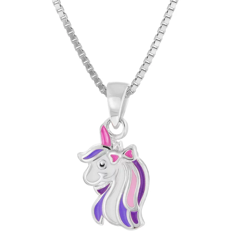 trendor Kinder-Halskette Einhorn Silber 925 Collier silver