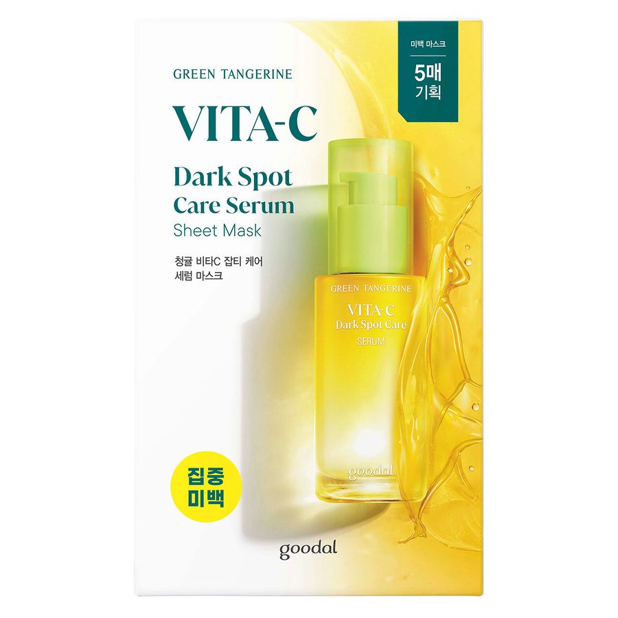 Goodal Green Tangerine Vita C Dark Spot Care Serum Sheet Mask 5x28g