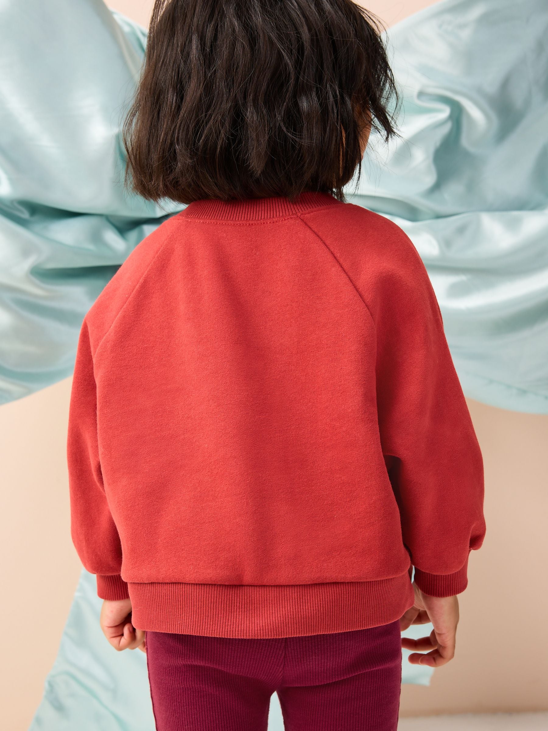 Bordeauxrood Vrolijk Kerstmis - Sweatshirt met ronde hals (3 mnd-7 jr)