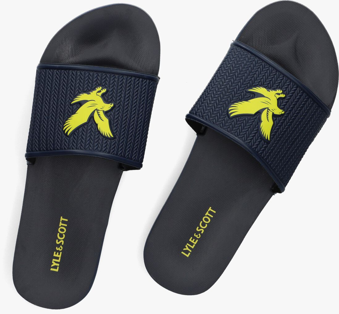 LYLE & SCOTT blauwe lyle & scott badslippers easy slide