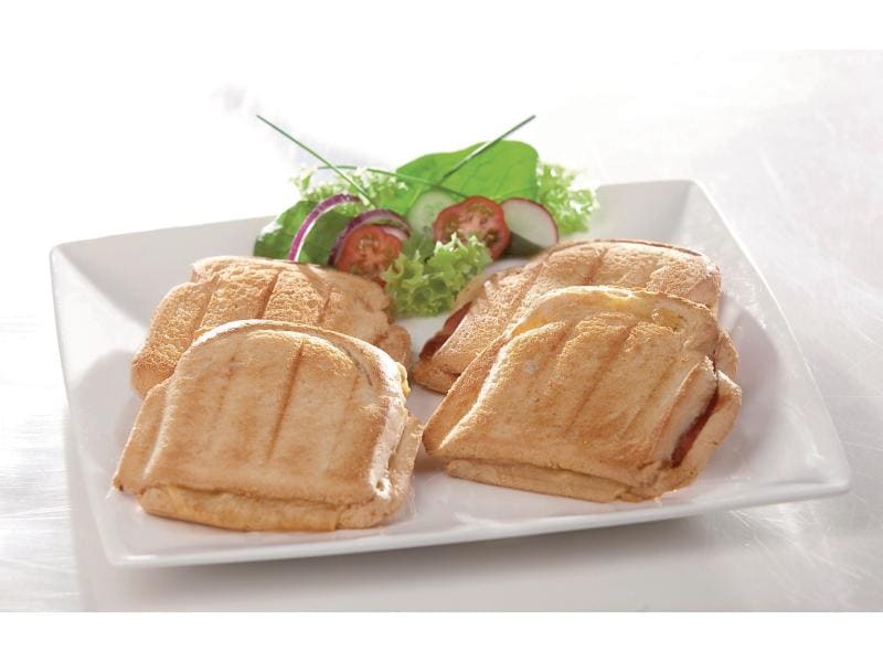 Domo Sandwich-Toaster DO9046C 1200 W Für vier Waffeln oder Sandwiches