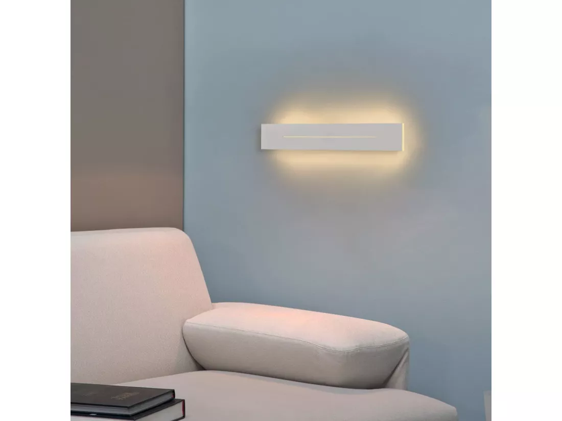 NETTLIFE applique murale LED intérieur 30CM applique moderne blanc chaud 8W éclairage mural