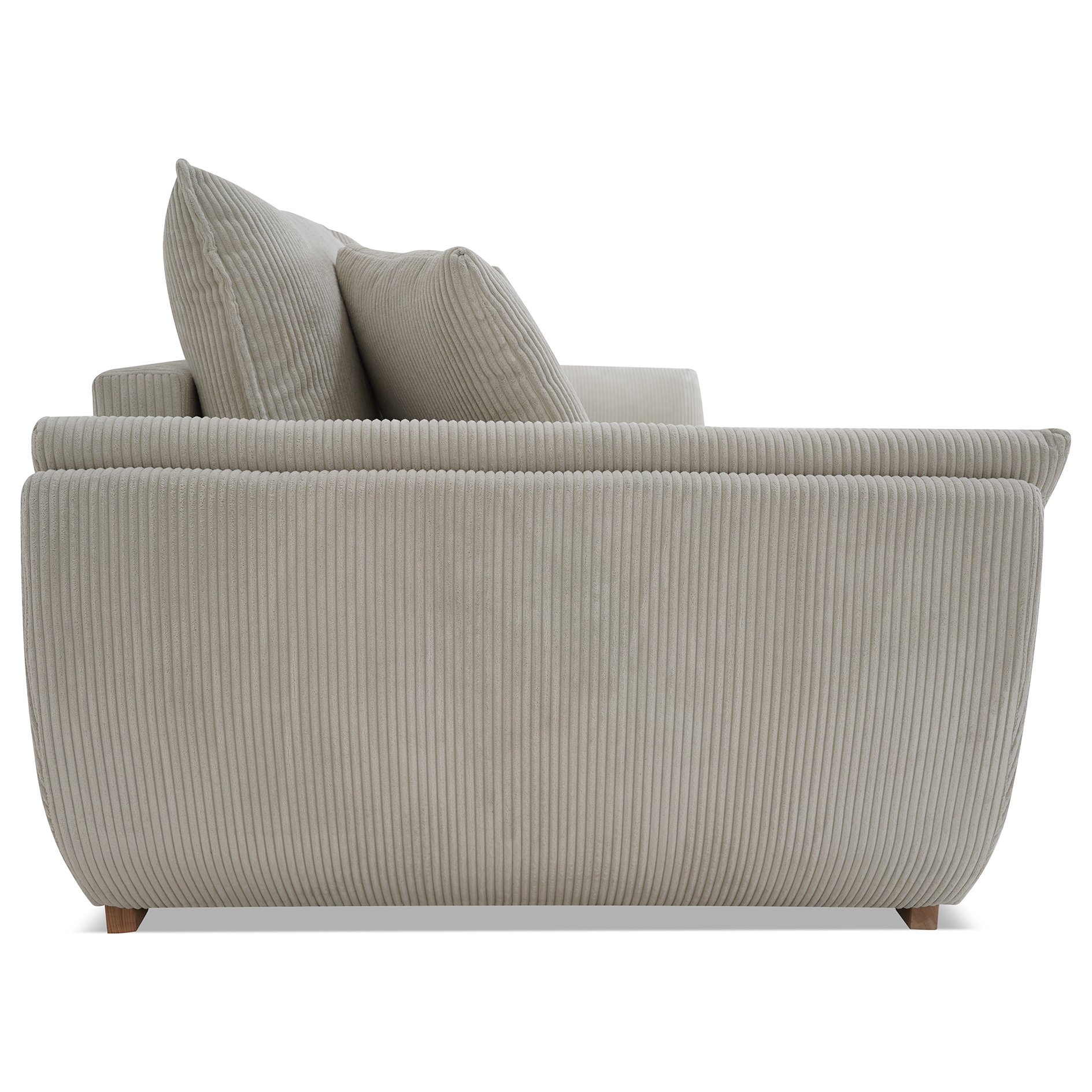 Big Sofa - cream - Cordstoff - mit Kissen