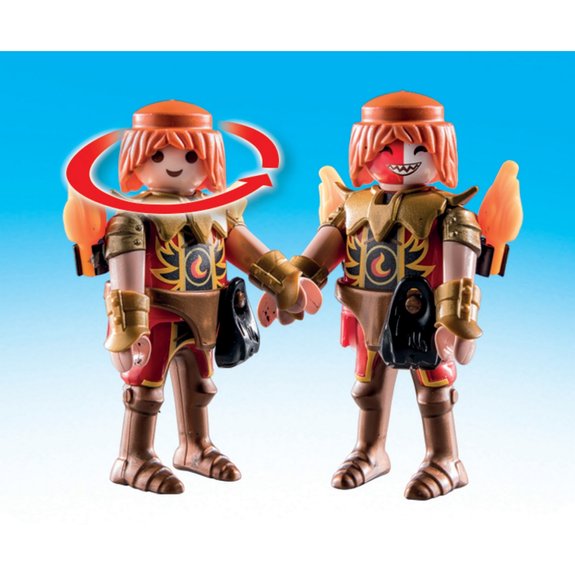 Duel Chevalier Novelmore et Burnham Raider Playmobil Novelmore 71212