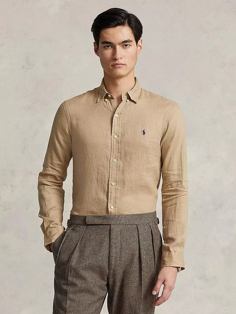 POLO RALPH LAUREN Leinenhemd beige