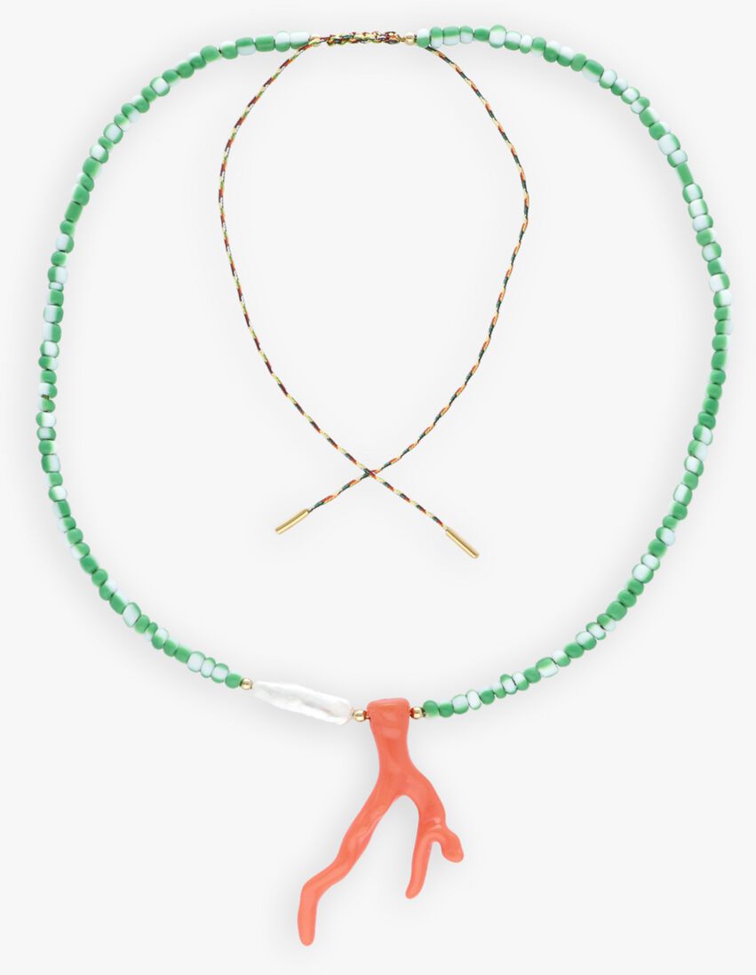 groene bonnie studios kettingen pendant necklace green