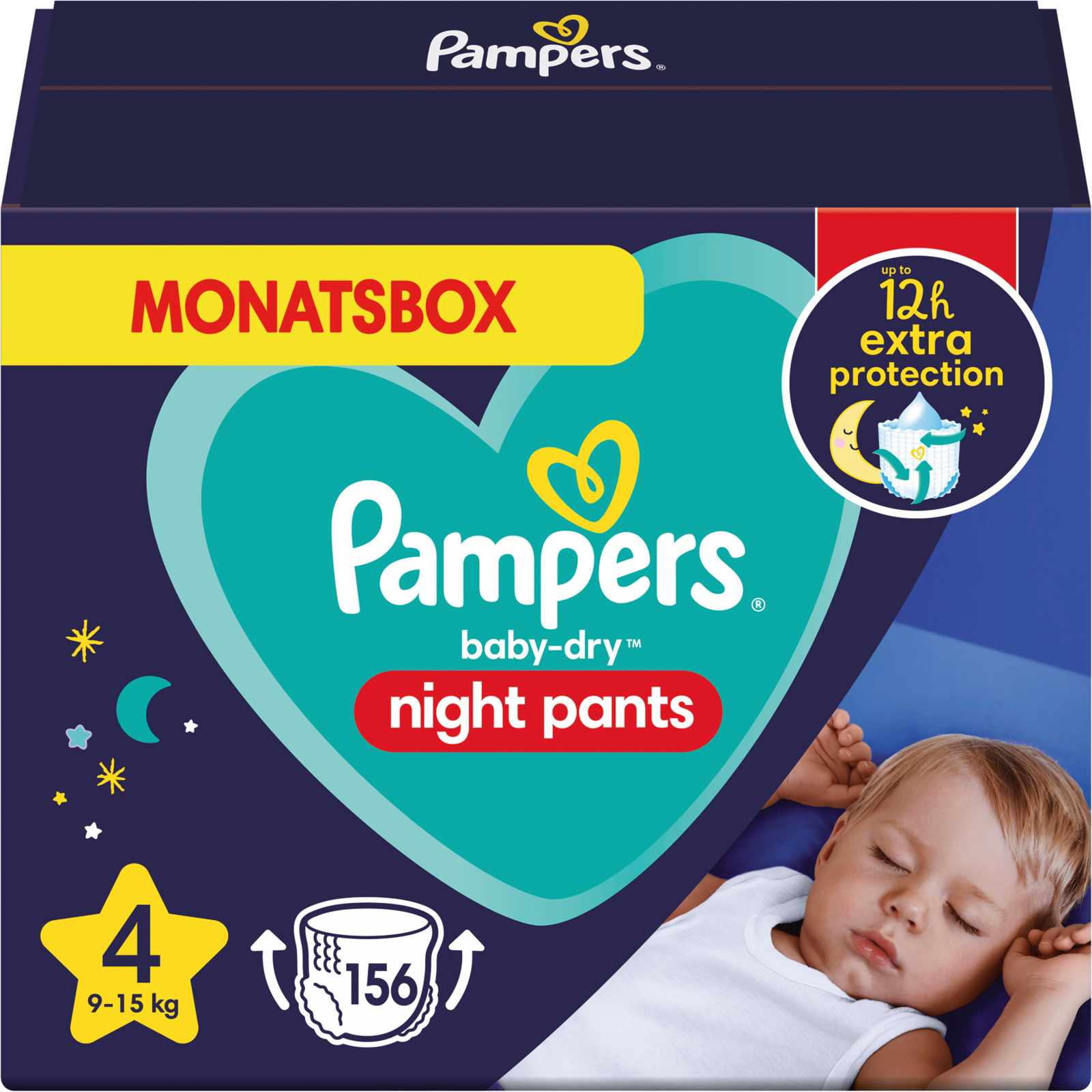Pampers Baby Dry Night Pants Gr. 4 Monatsbox 156 Windeln