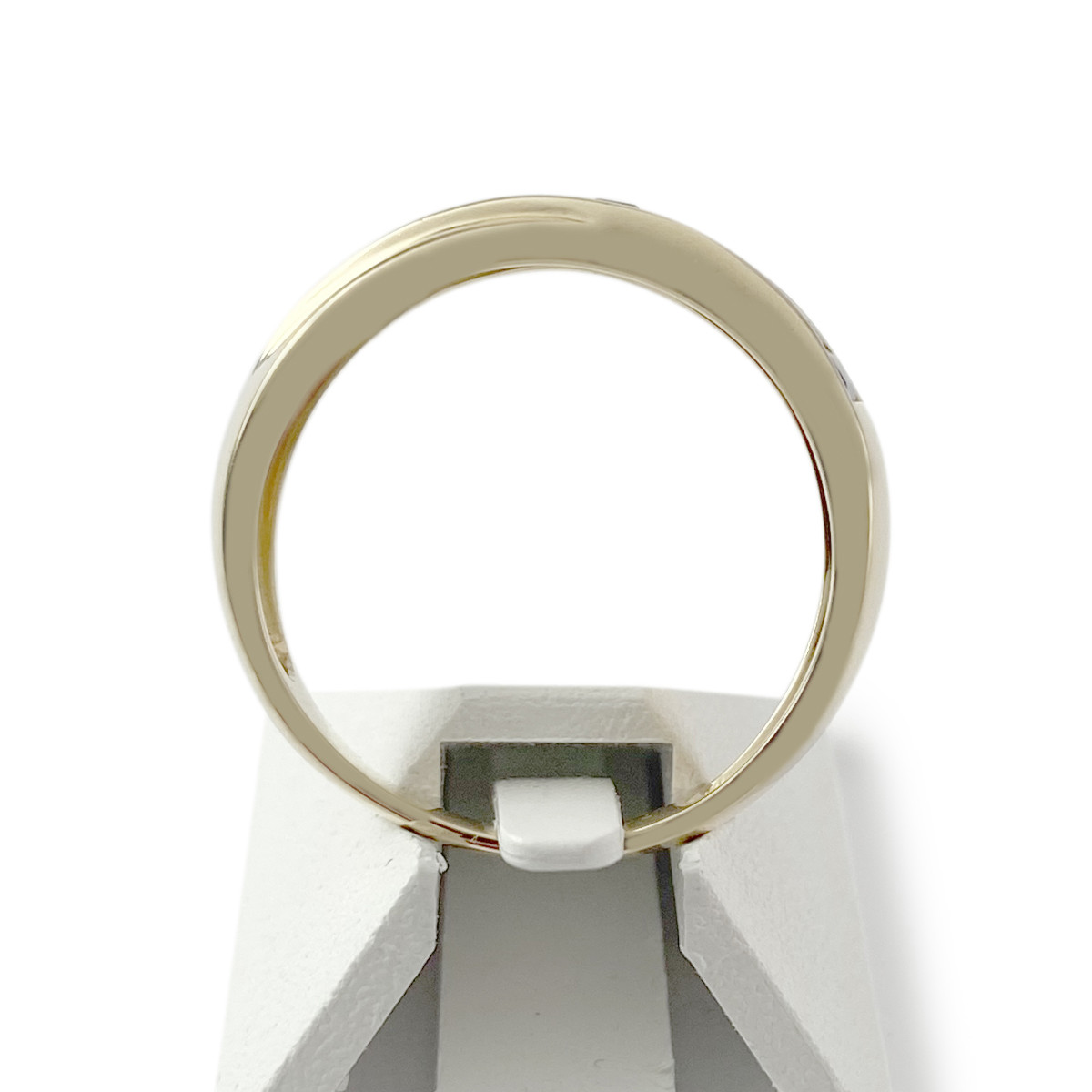 Bague d'occasion or 750 jaune saphirs et diamants