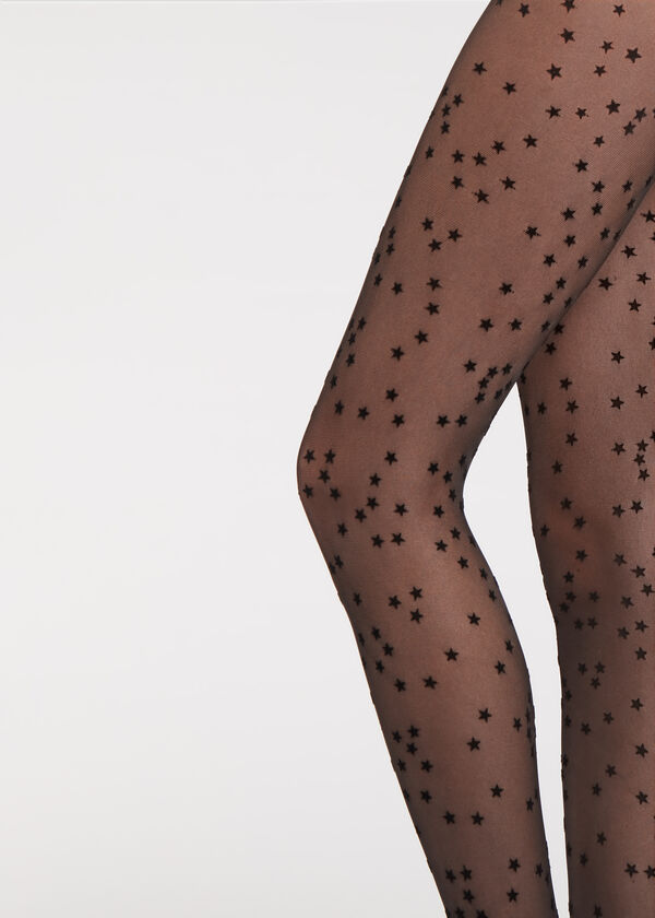 Meia-calça transparente Flock Stars 30 Denier