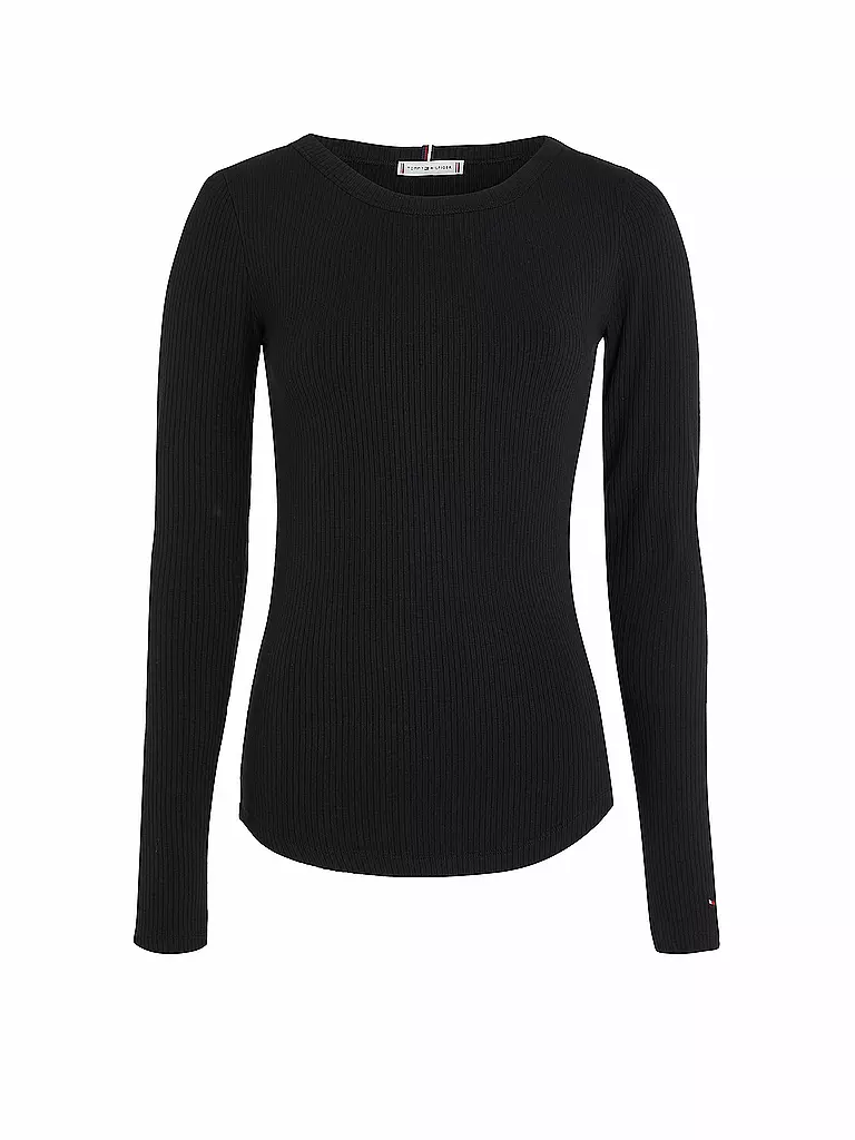TOMMY HILFIGER Langarmshirt schwarz