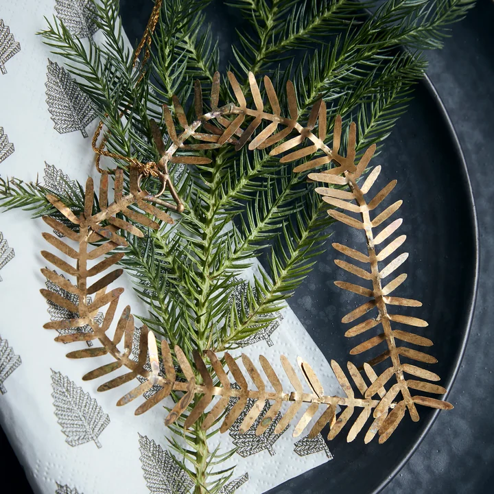 House Doctor - Lamet Christbaumschmuck, Stern, Messing