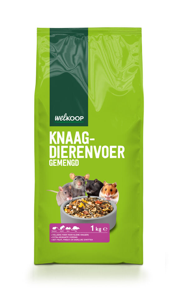Welkoop Gemengd Knaagdiervoer - 1 Kilogram