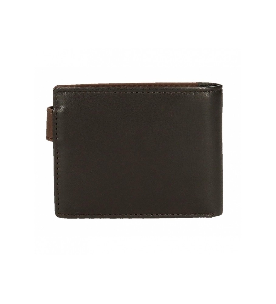 Carteira Joumma Bags Adept Jim marrom - 11x8,5x1cm -