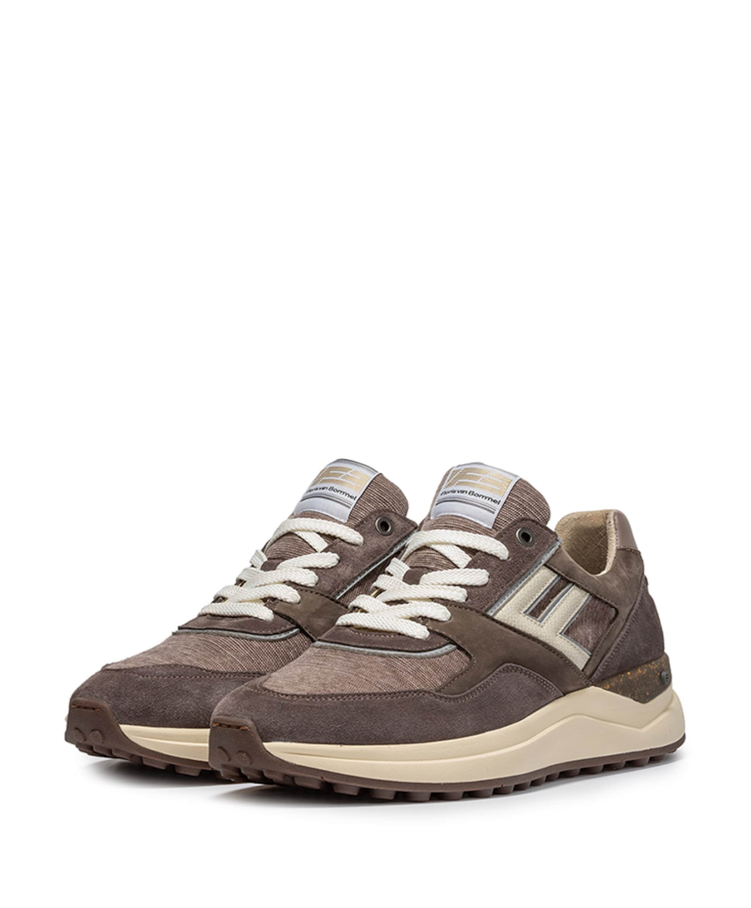 Floris van Bommel heren sneakers bruin