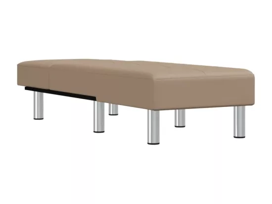 Prolenta Premium - Chaise longue capuccino similicuir