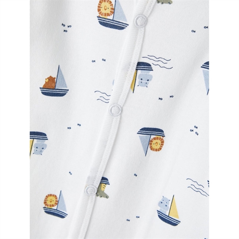 Bright White Natsæt - Name It → Luksusbaby.dk