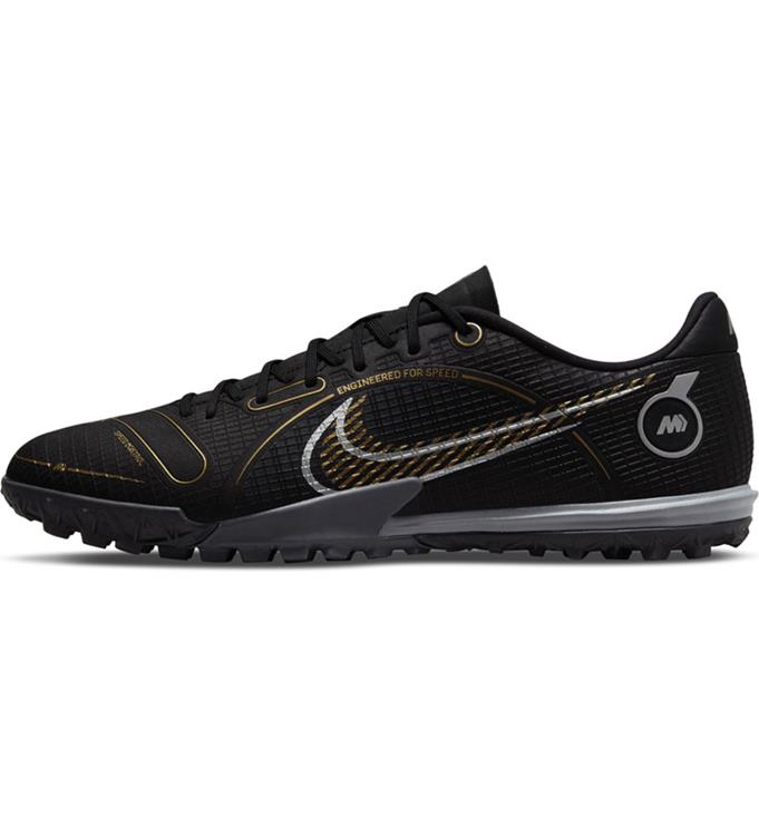 VAPOR 14 ACADEMY TF,BLACK/METALLIC BLACK-METALLIC-GOLD-METALLIC-S
