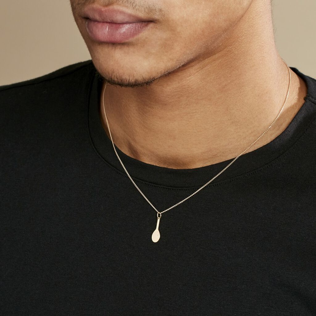 Pendentif Julius Sport Tennis Or Jaune