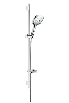 Hansgrohe Raindance Select E Unica'S Puro glijstangset m. Raindance Select E150 3jet handdouche 90cm m. Isiflex`B doucheslang 160cm chroom