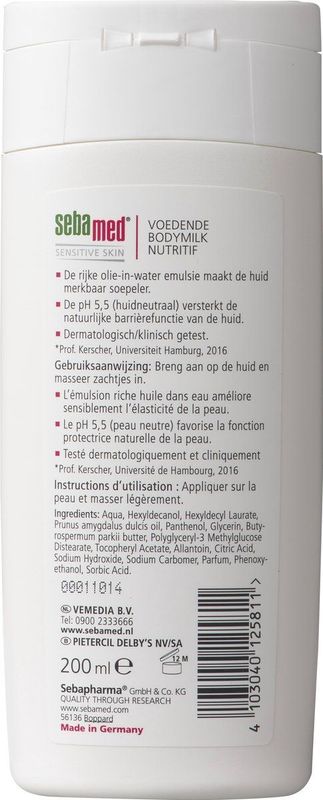 Sebamed - Voedende Bodymilk - Bodylotion - 400ml - Amandelolie en Sheabutter