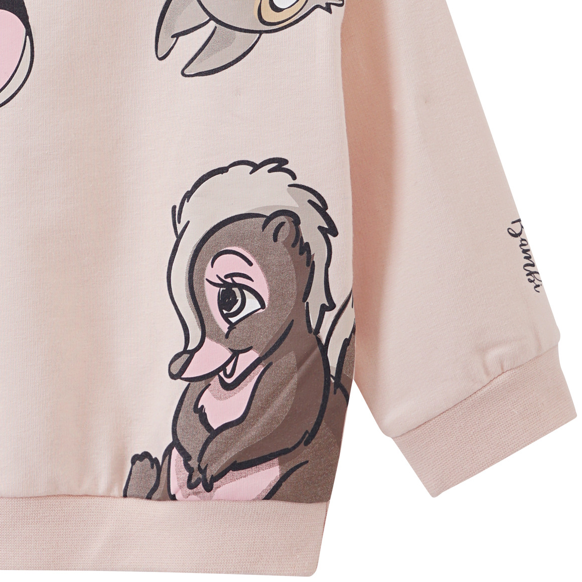 Topomini Bambi Sweatshirt mit großem  Print hellrosa