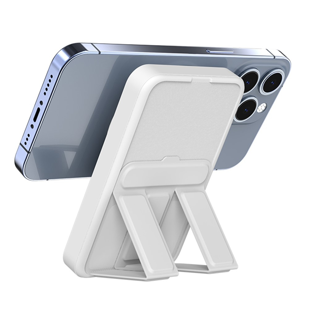 (22W) 10000mAh Magnetisches MagSafe PD Ladegerät USB C Powerbank   Kickstand - Weiss