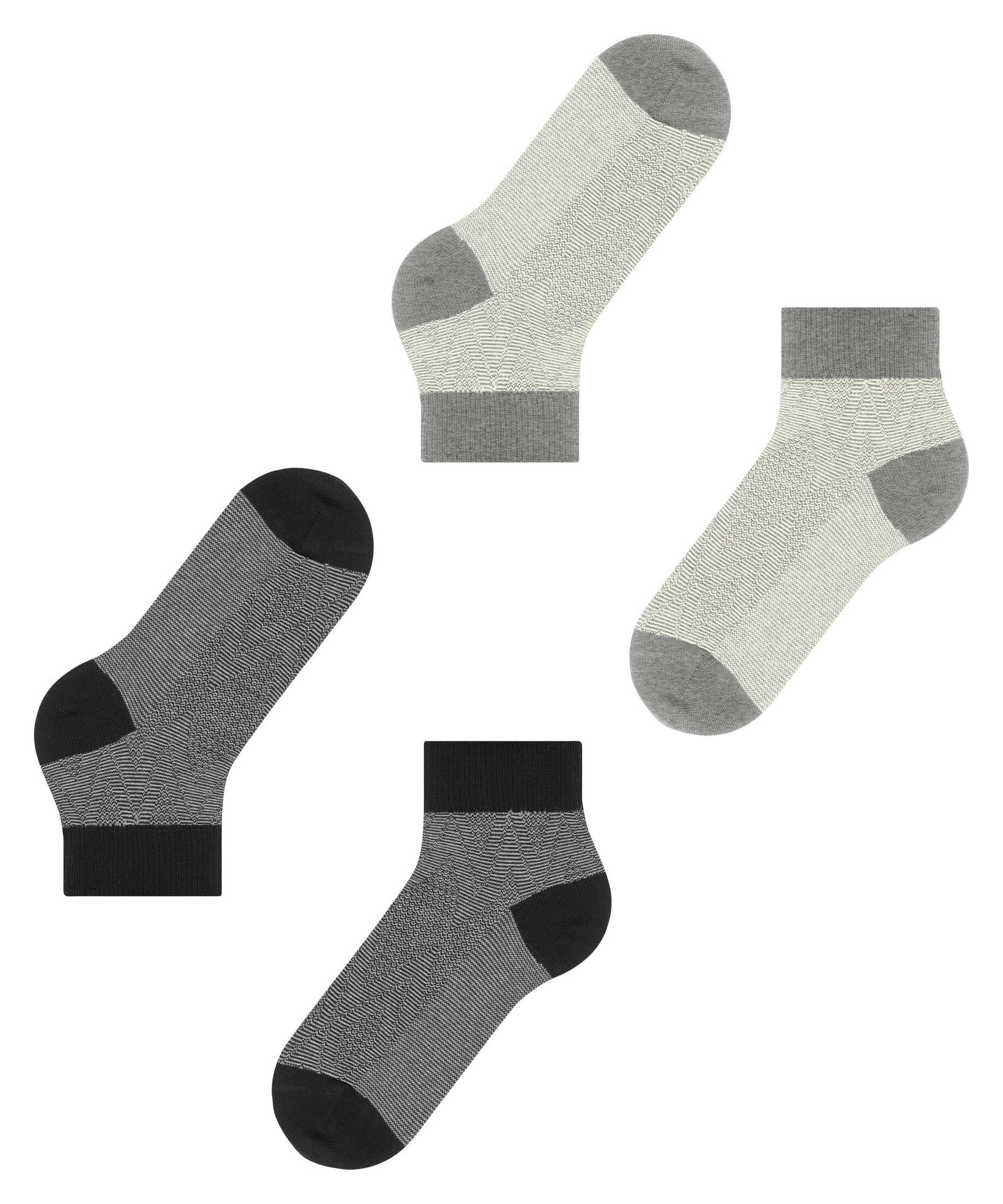 Esprit| Damen Kurzsocken Cable Stitch 2-Pack