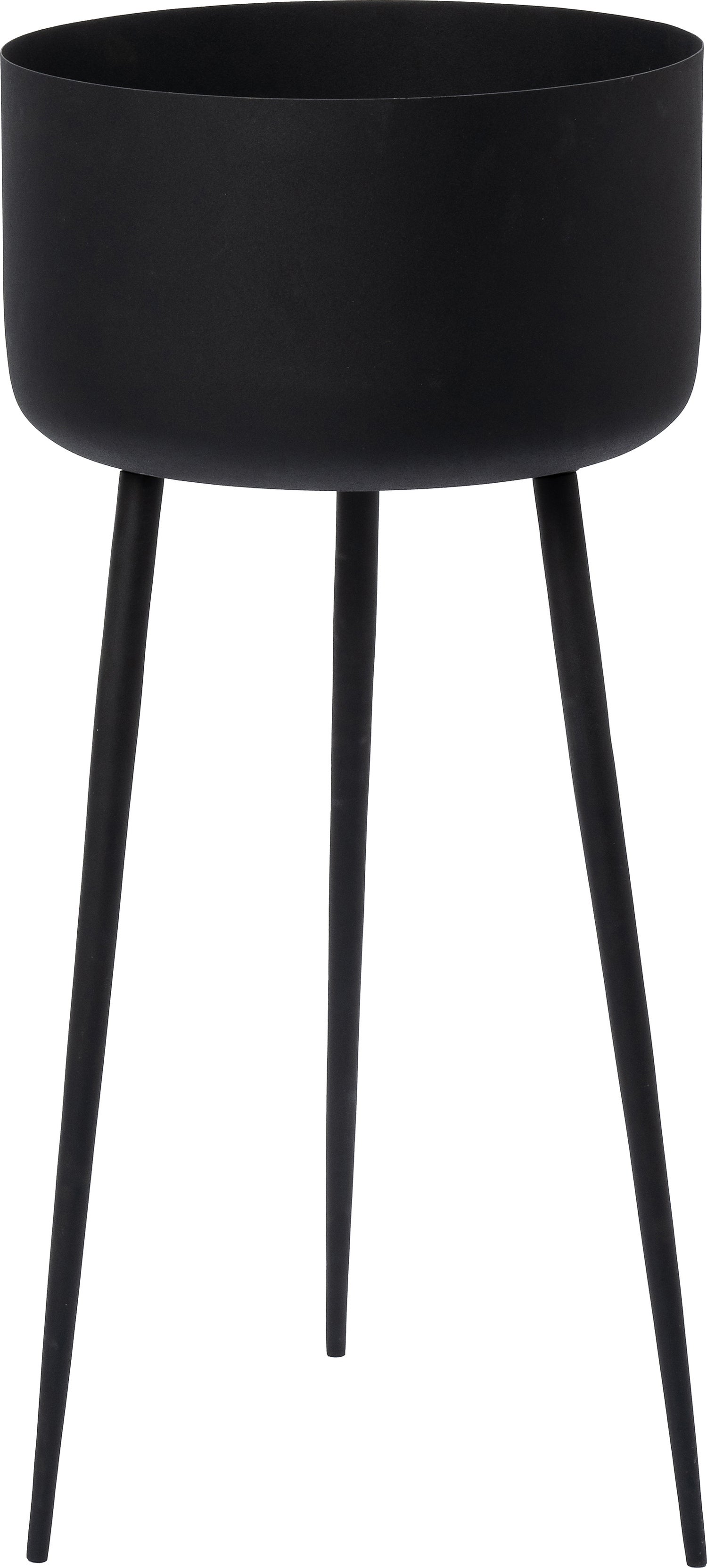 Intratuin bloempot op poten Falle zwart D 45 H 120 cm